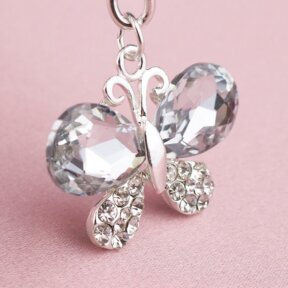 Crystal Butterfly Bridal Charm  