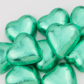 ice green chocolate hearts
