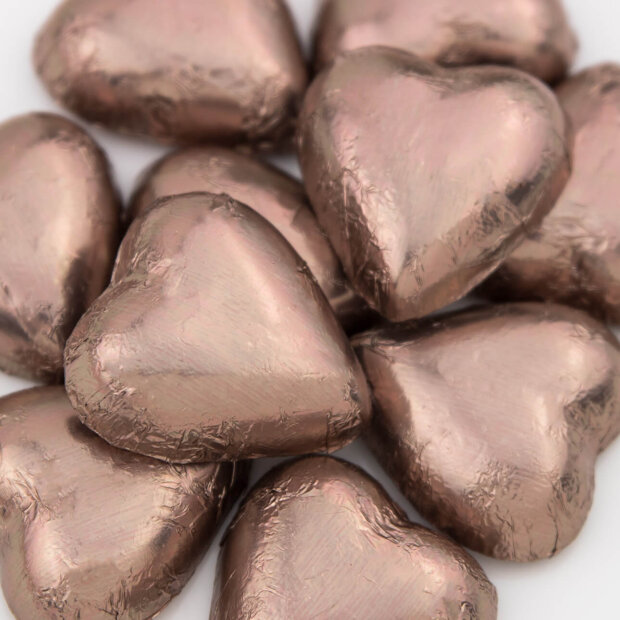 mocha chocolate hearts
