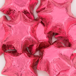 Pink Chocolate Stars  