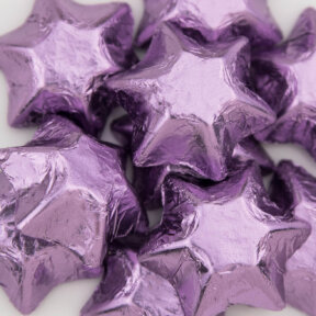 Lilac Chocolate Stars  