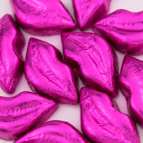 Hot Pink Chocolate Kisses  