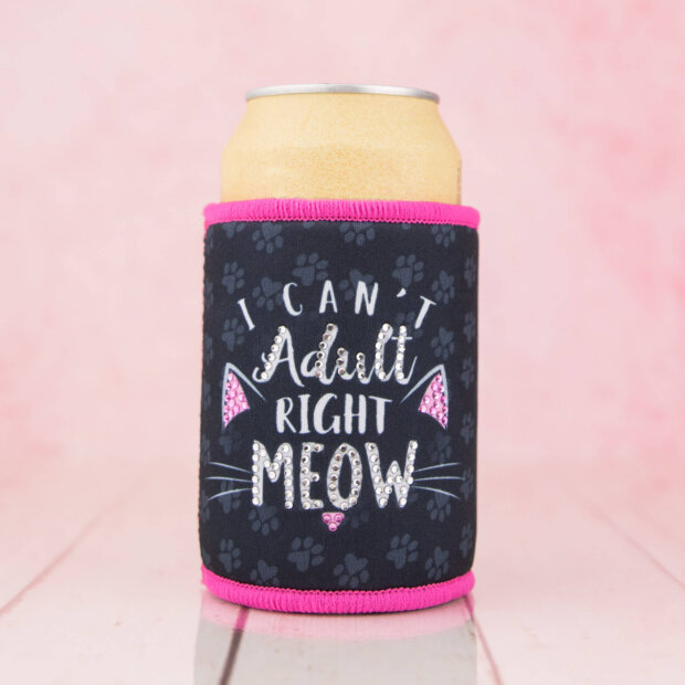 Wedding Stubby Cooler I Can't Adult Right Meow