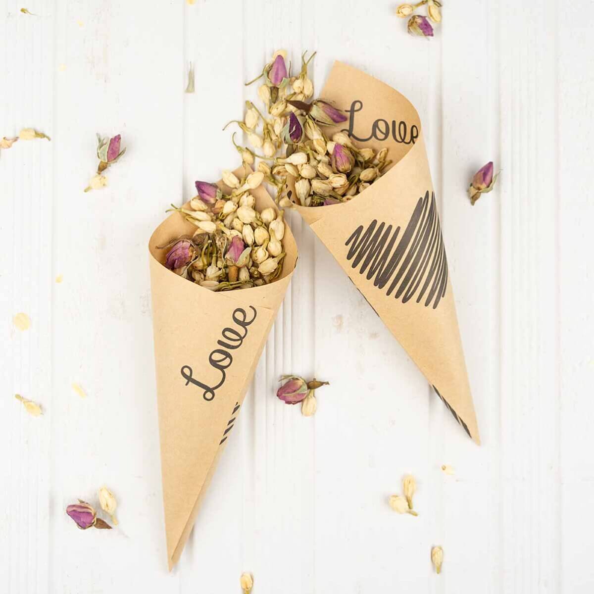 Love Confetti Cones | Wedding Confetti | Aussie Wedding Shop