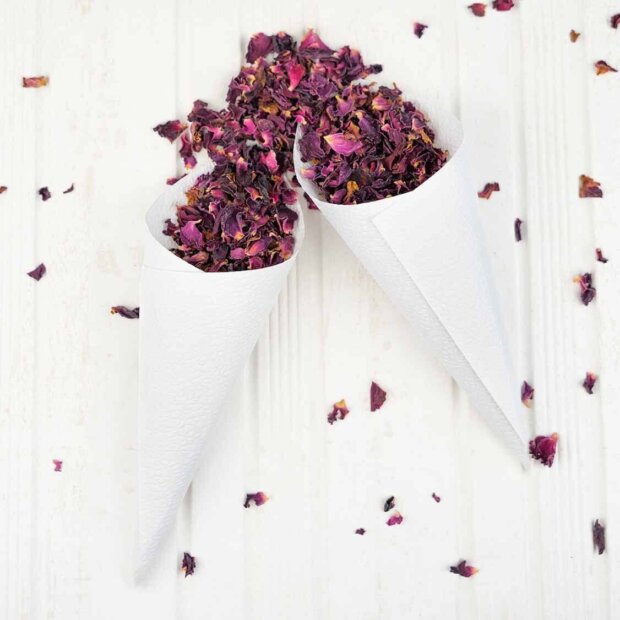 Vintage Lace Confetti Cones - Springtime Sweetness