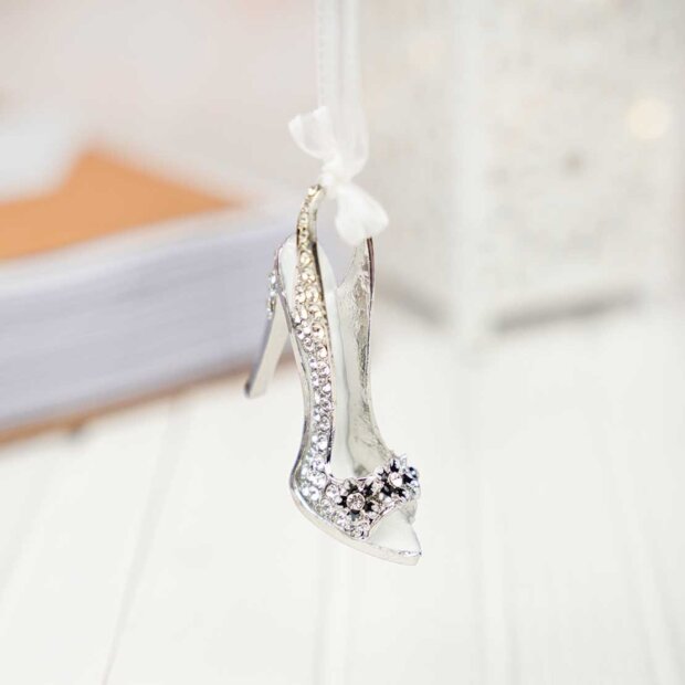 Silver Stiletto Bridal Charm