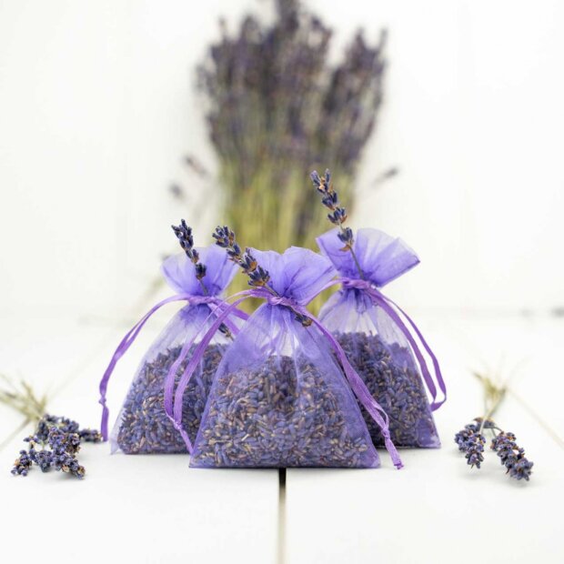 Lavender Confetti Bags