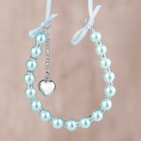 Blue Pretty Pearls Horseshoe