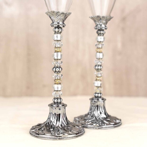 Bejewelled Champagne Flutes