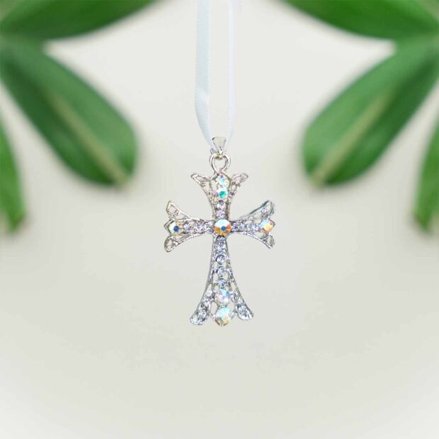 Jewel Cross Bridal Charm