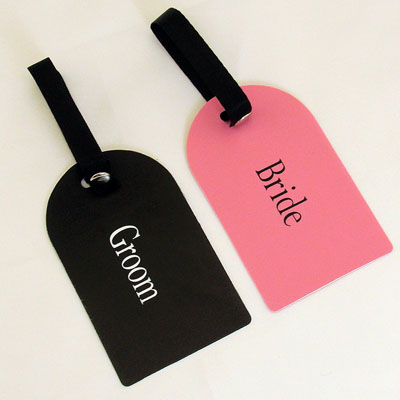 Bride and Groom Luggage Tags