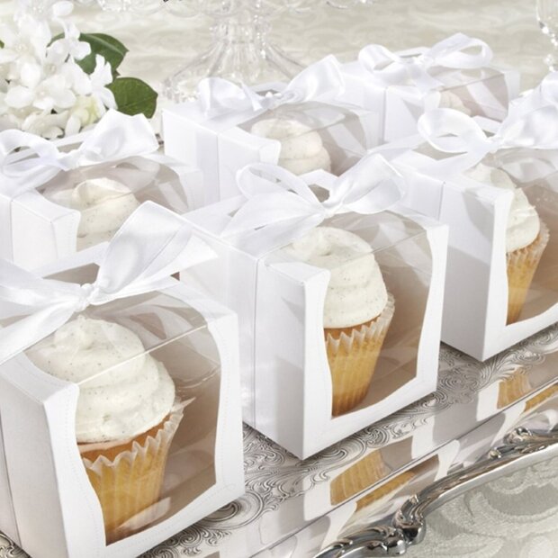 White Deluxe Cupcake Box